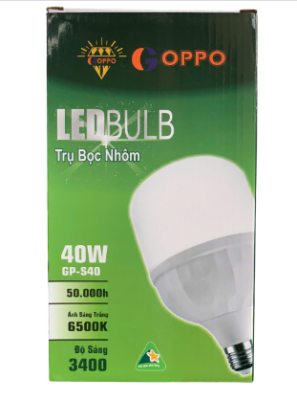 BÓNG TRỤ NHỰA BỌC NHÔM KIM CƯƠNG GOPPO-S 40W