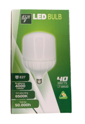 BÓNG TRỤ NHÔM NGUYÊN KHỐI GOPPO 40W