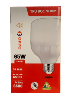 BÓNG TRỤ NHỰA BỌC NHÔM GOPPO-K 65W