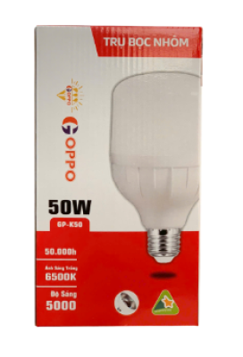 BÓNG TRỤ NHỰA BỌC NHÔM GOPPO-K 50W