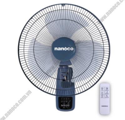 Quạt treo remote NWF1610RC-BL Nanoco xanh