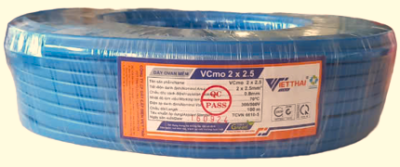 Cáp dẹp VCMo 2x2.5 Việt Thái 