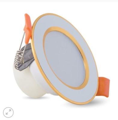 Downlight ĐM DAT10L 60/3W viền vàng