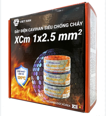 Dây đơn cứng chống cháy CX 1x2.5mm Việt Hàn