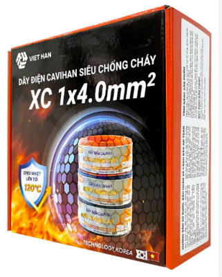 Dây đơn cứng chống cháy CX 1x4mm Việt Hàn 