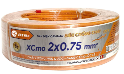 Dây đôi chống cháy Xcmo 2x0.75mm Việt Hàn