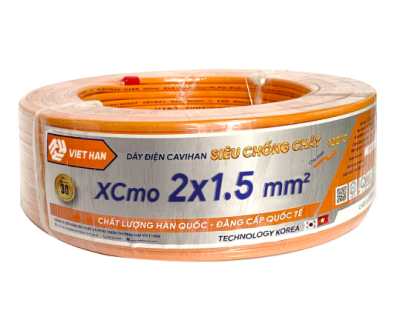 Dây đôi chống cháy Xcmo 2x2.5mm Việt Hàn