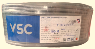 Cáp xám 2x4 VSC Vĩnh Thịnh