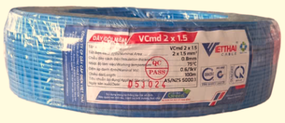 Dây đôi Vcmd 2x1.5 Việt Thái