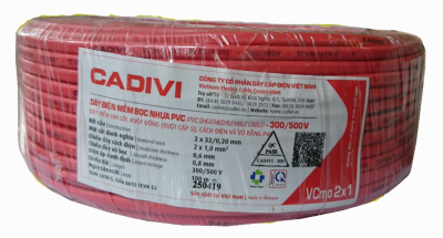  VCMo cáp dẹp 2x1.0 cadivi