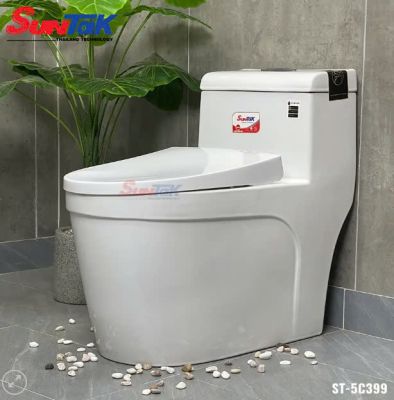 Bồn Cầu Thân Lùn 1 Khối Nắp Dày ST-5C399