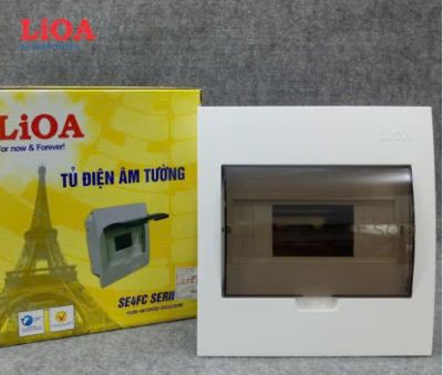 Tủ điện âm 4 đường đế nhựa - Lioa