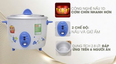 Nồi cơm điện 2.8L Sharp D28 (4c/T) (Cái)